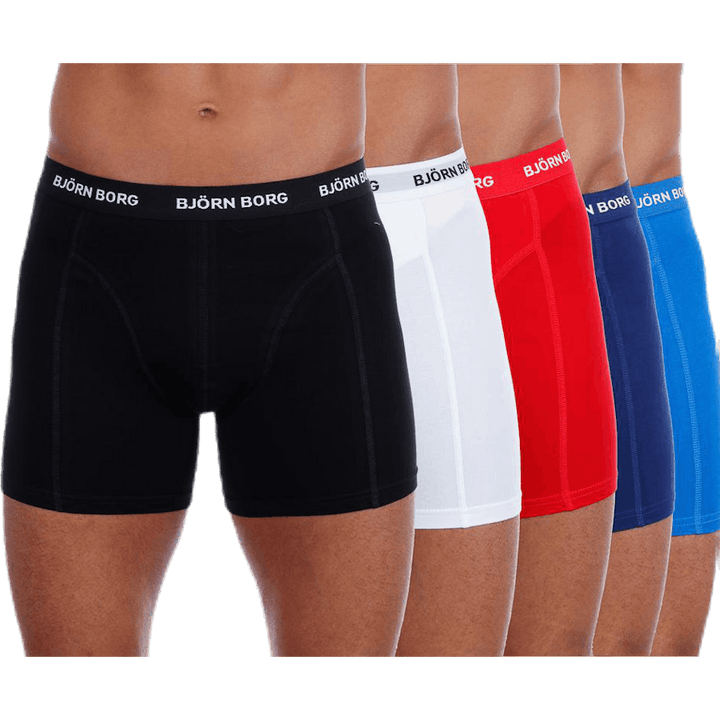 Pantaloncini tinta unita 5 pezzi a fantasia