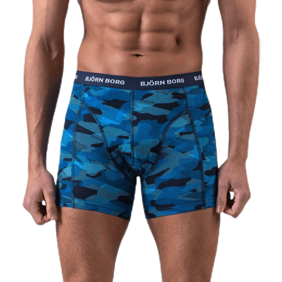 Shadeline Shorts 3-pakning blå/mønstret/svart