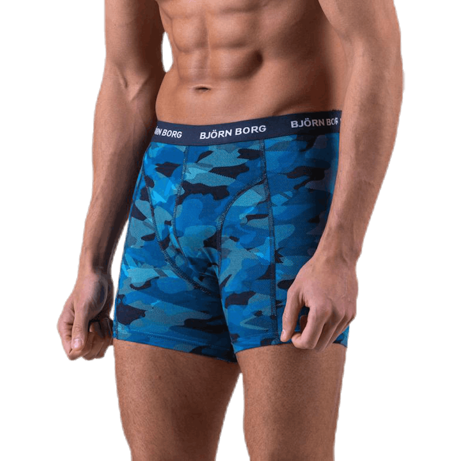 Shadeline Shorts 3-pakning blå/mønstret/svart