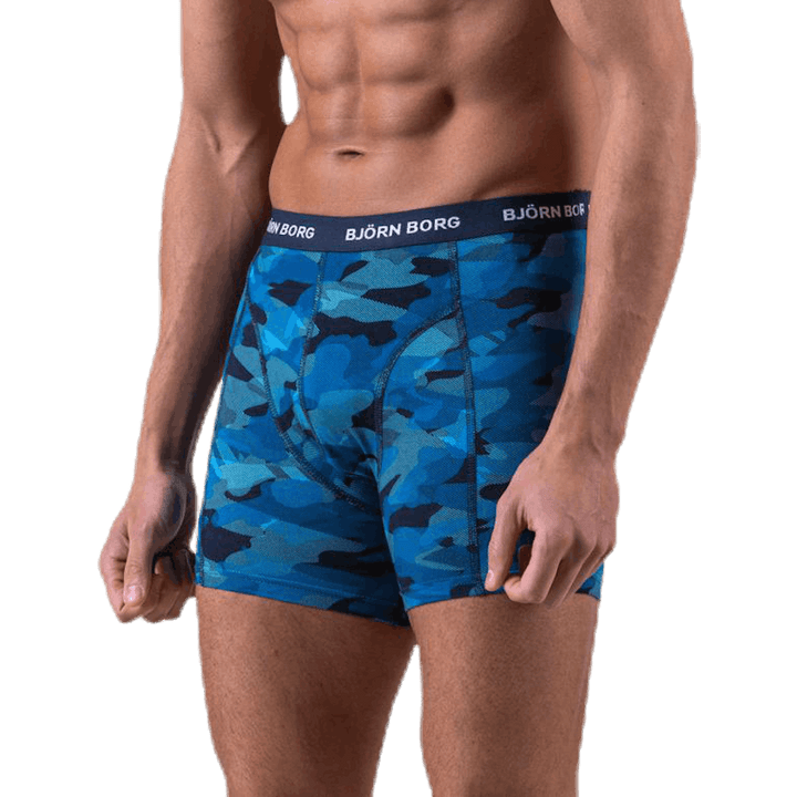 Shadeline Shorts 3-pakning blå/mønstret/svart