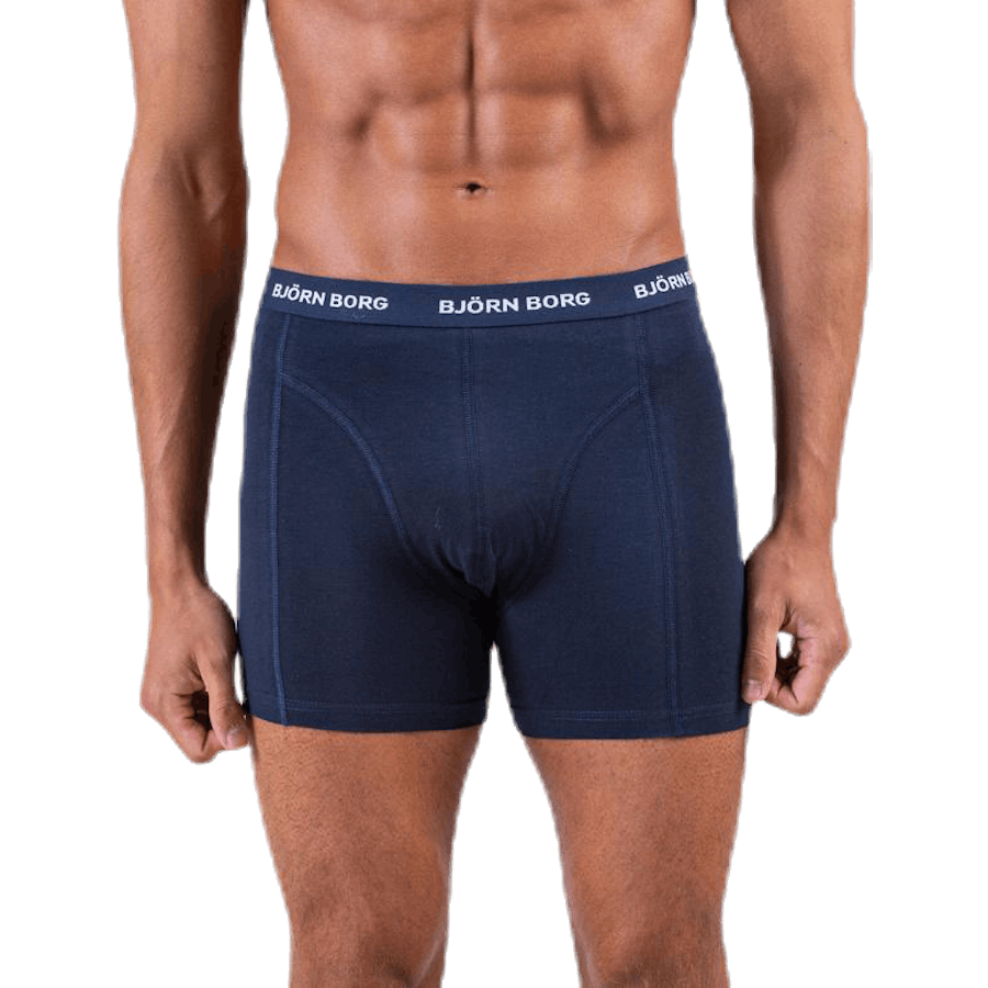 Lot de 5 shorts unis bleus/à motifs
