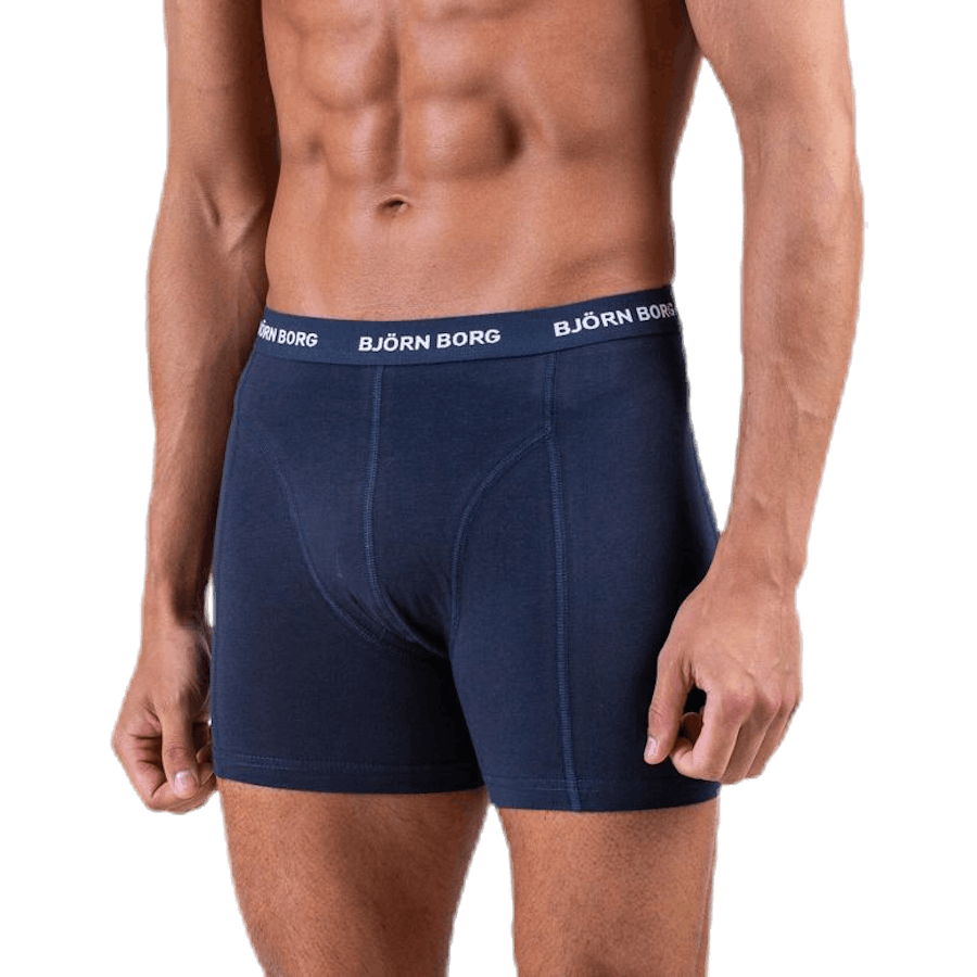 Lot de 5 shorts unis bleus/à motifs