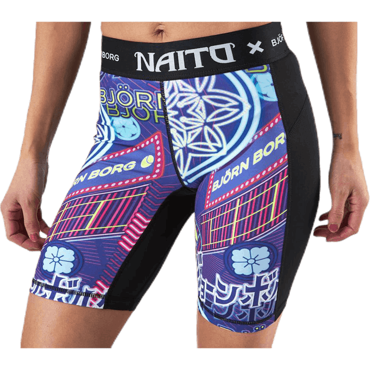 Pantaloncini da bici Carly a fantasia