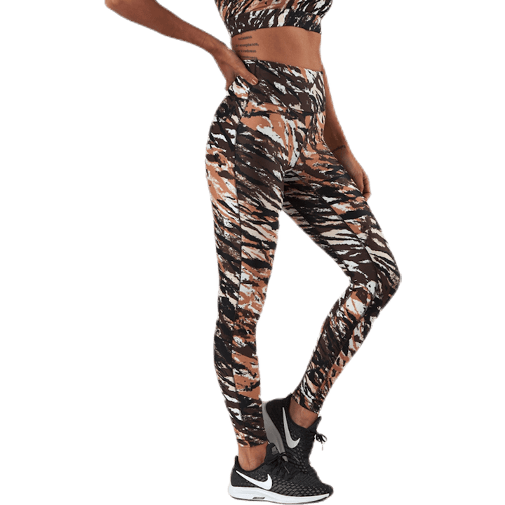 Better High Waist 7/8 Strumpfhose Schwarz/Beige