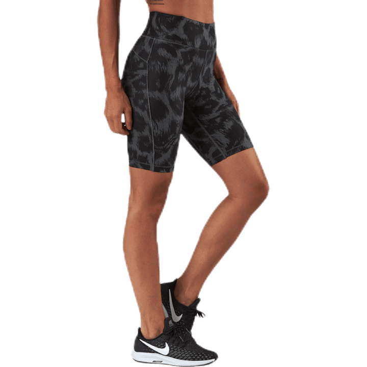 Awake Bedruckte Biker-Strumpfhose Schwarz/Grau