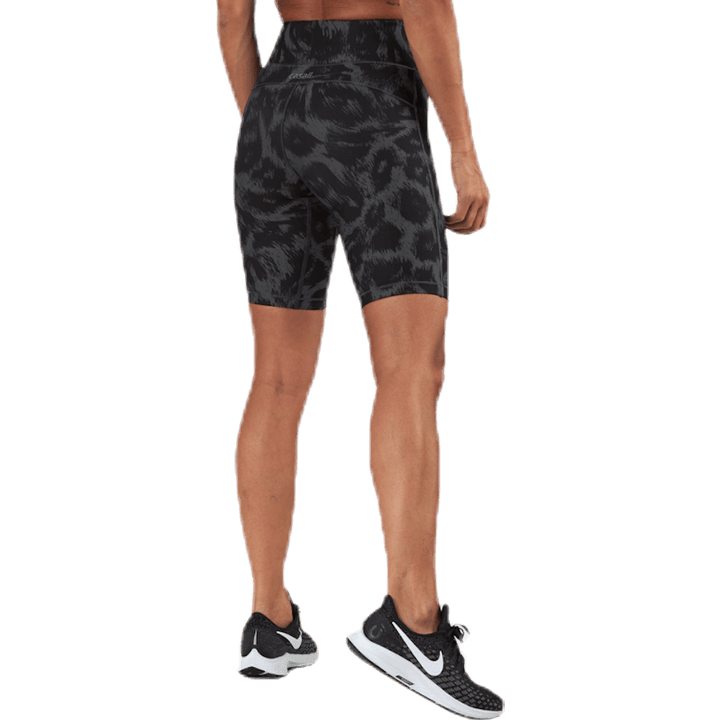 Awake Bedruckte Biker-Strumpfhose Schwarz/Grau