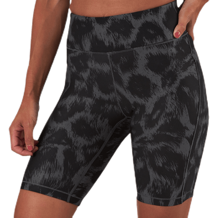 Awake Bedruckte Biker-Strumpfhose Schwarz/Grau