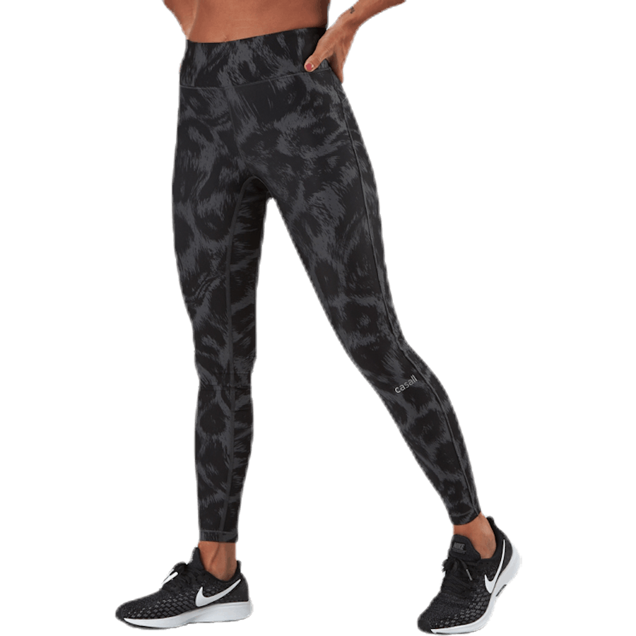 Awake trükitud sukkpüksid must/hall