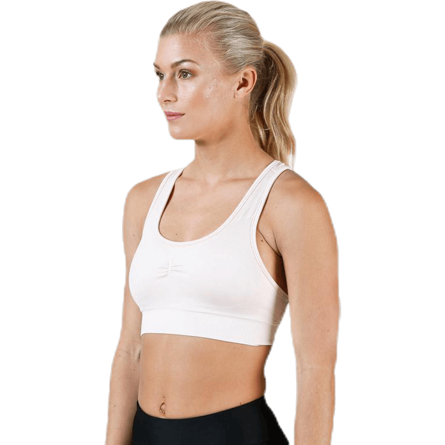 Soutien-gorge de sport lisse rose
