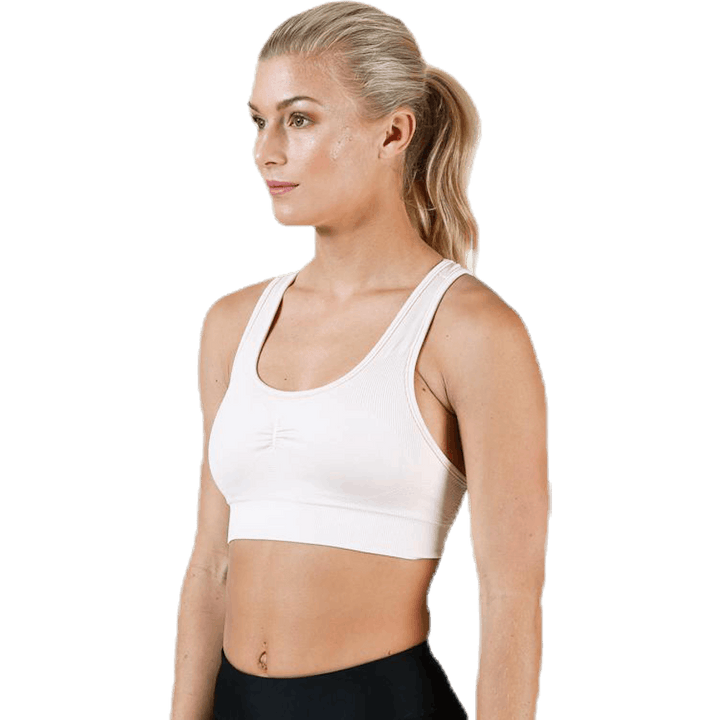 Soutien-gorge de sport lisse rose