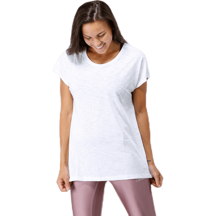 Raw Elastic Tee White