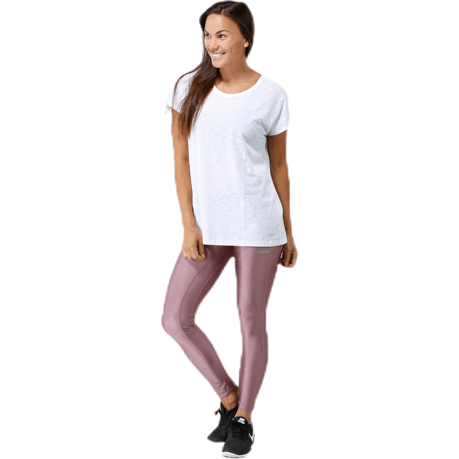 Raw Elastic Tee White