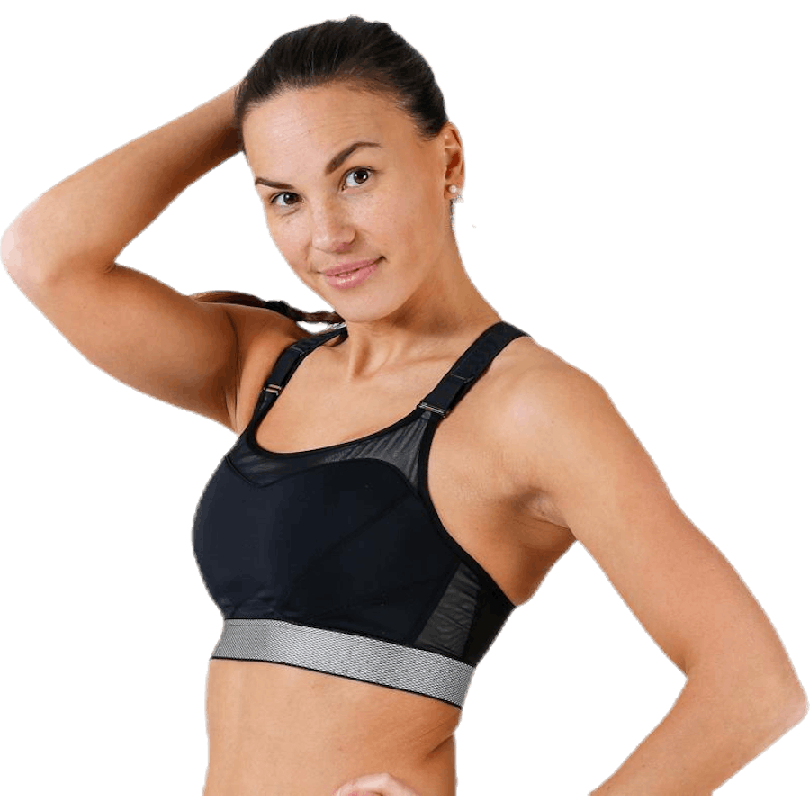 Sportbeha met hoge controle Zwart