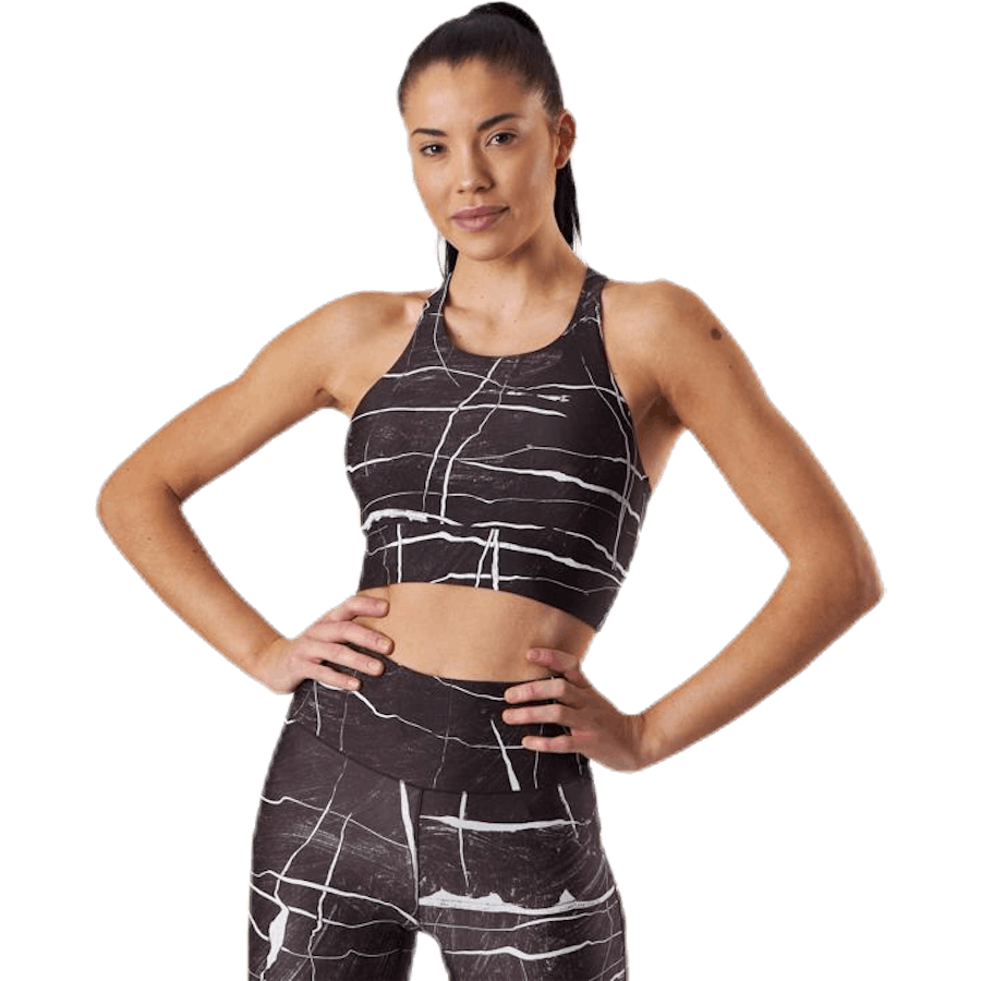Top desportivo Concious Connected Castanho/Branco