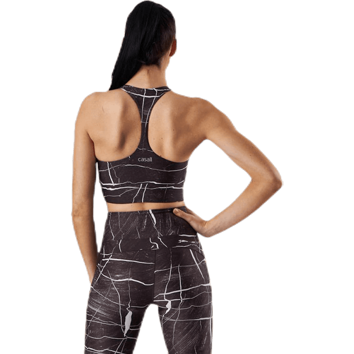 Top desportivo Concious Connected Castanho/Branco