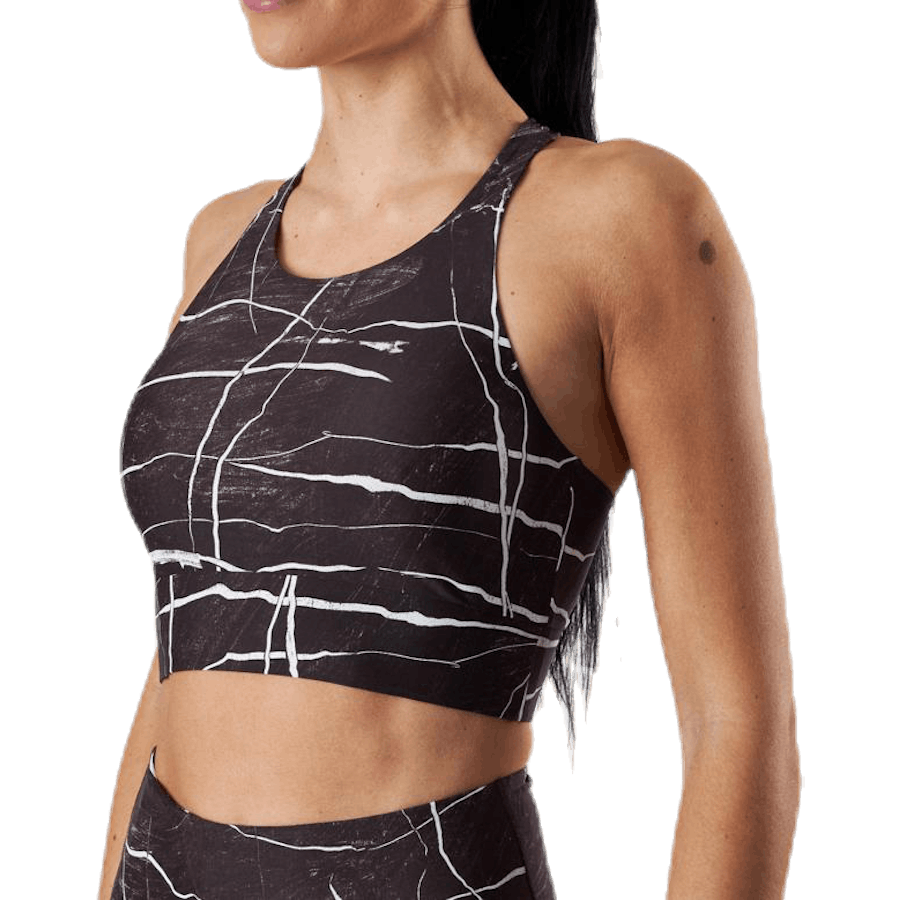 Top desportivo Concious Connected Castanho/Branco