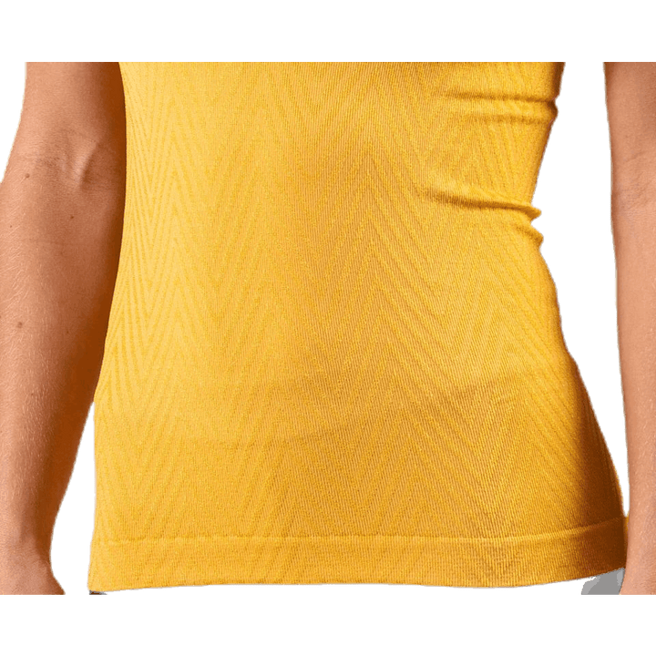Sømløs Chevron Racerback Gul