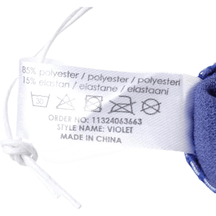 Violet Brief Blue/Patterned