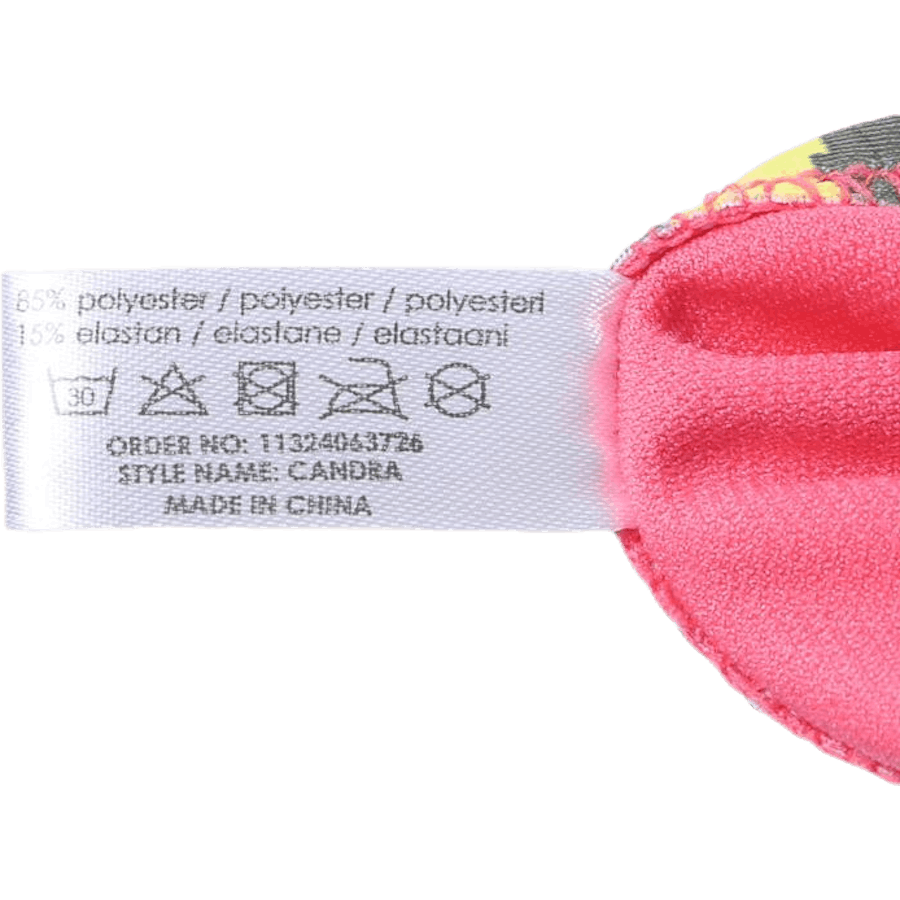 Slip Jr Candra à motifs/jaune