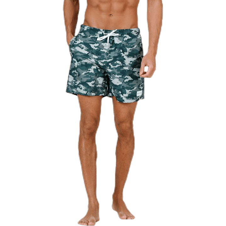 Louie Swim Trunks Patterned/Green