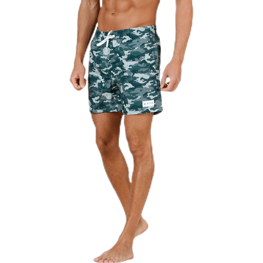 Louie Swim Trunks Patterned/Green