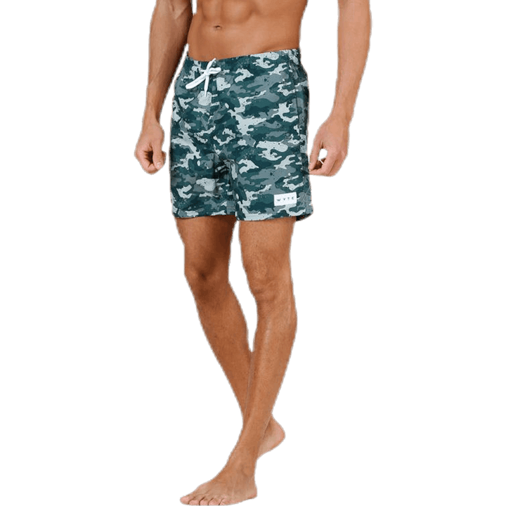 Louie Swim Trunks Patterned/Green