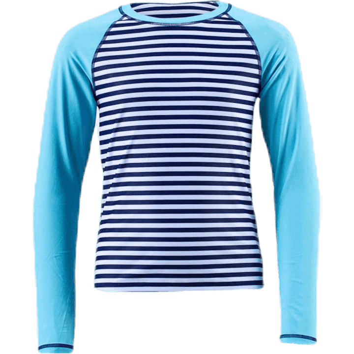 T-shirt UV Junior LS Bleu/Turquoise