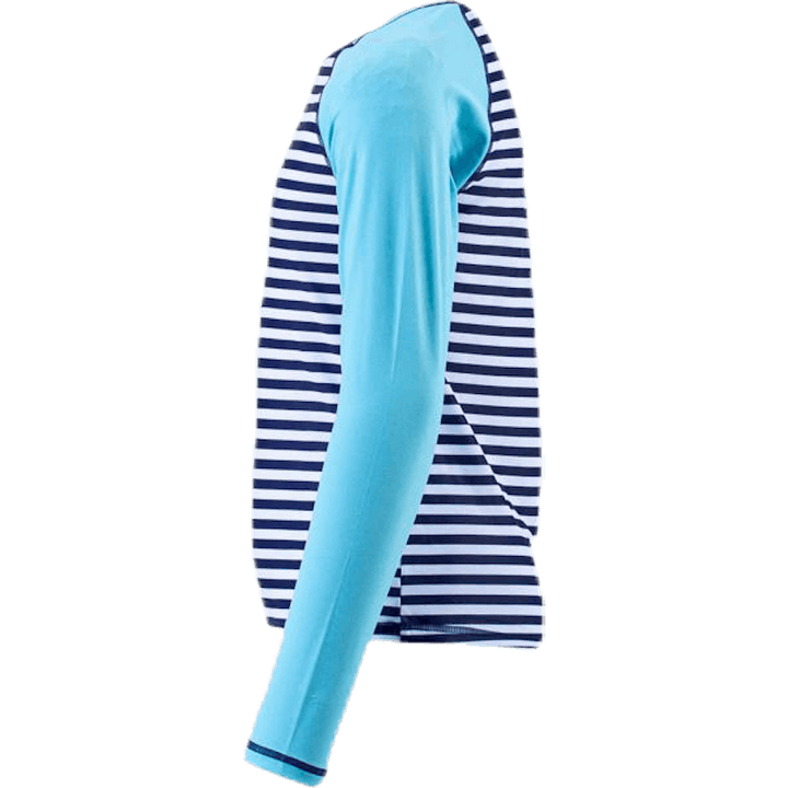 T-shirt UV Junior LS Bleu/Turquoise