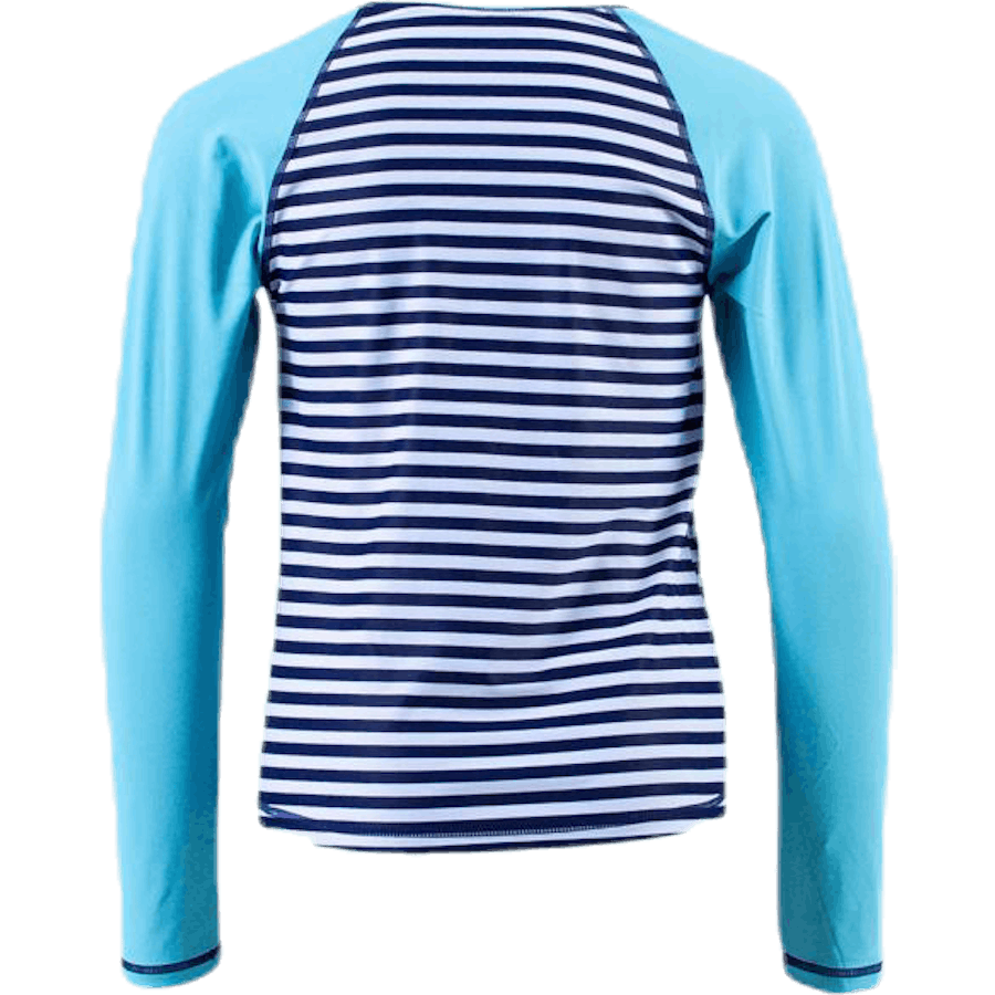 T-shirt UV Junior LS Bleu/Turquoise