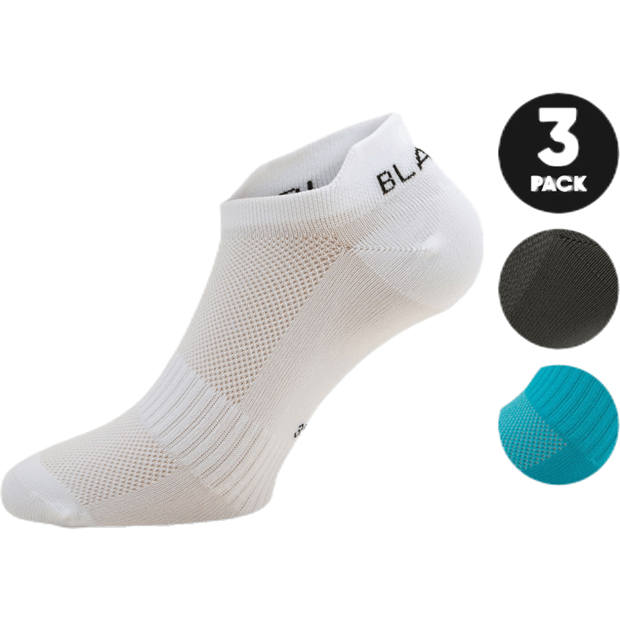 Lote de 3 calcetines de entrenamiento Azul/Blanco/Gris