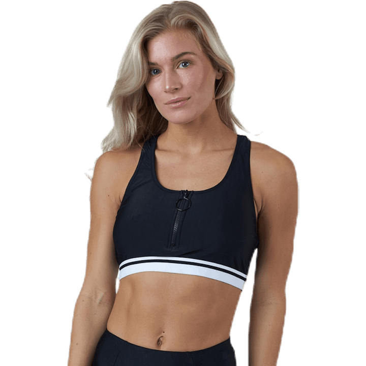 Plaukimo komandos viršutinė dalis juoda