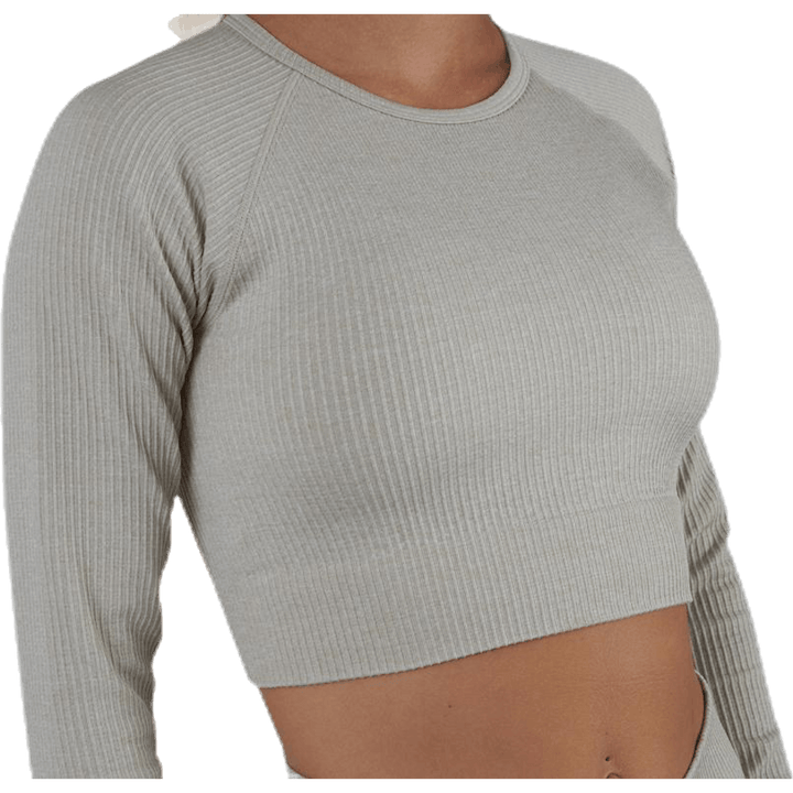 Bonnie Geripptes LS Beige