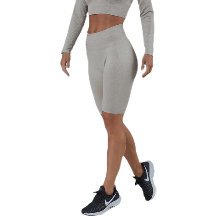 Bonnie Gerippte Shorts Beige