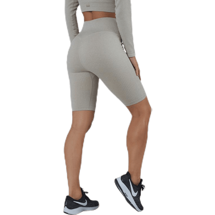 Bonnie Gerippte Shorts Beige