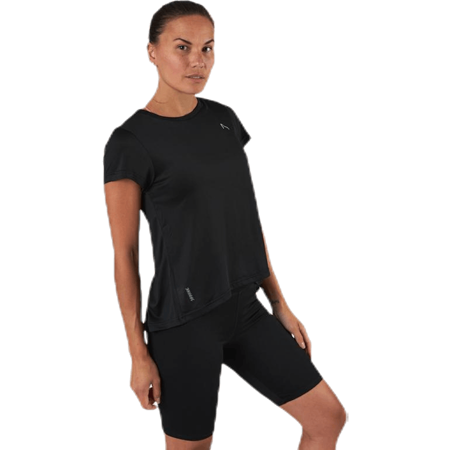 T-shirt de course fluide noir