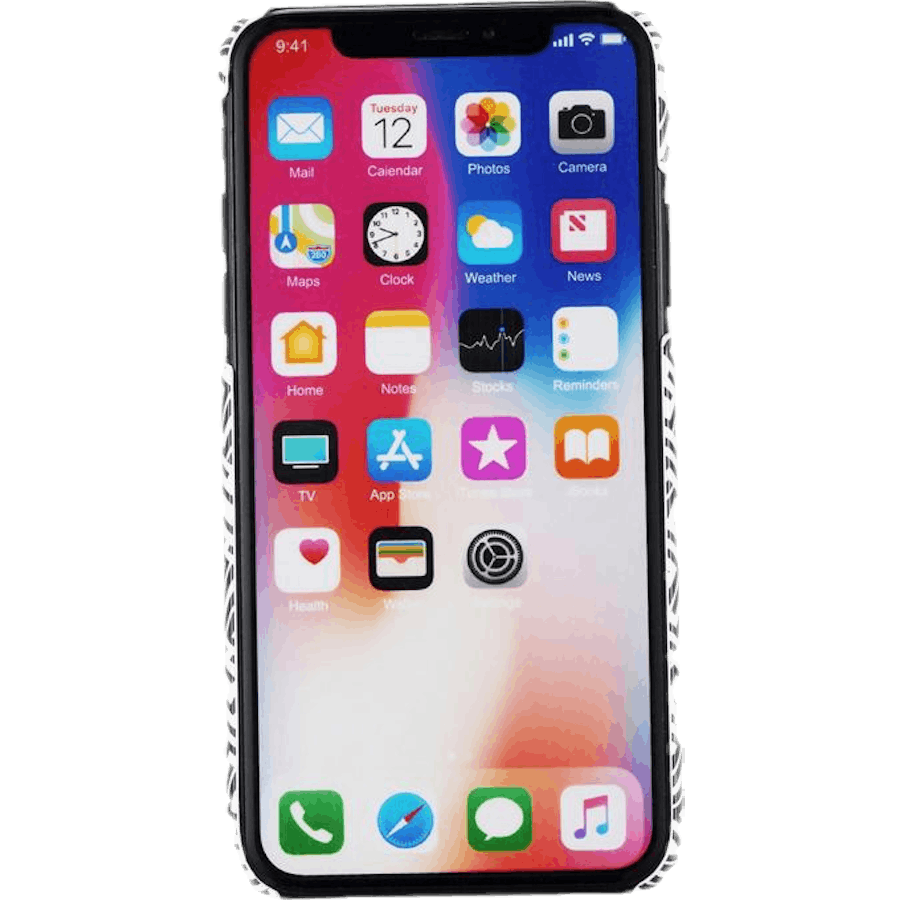 "Paris" telefono dėklas "iPhone X/Xs", baltas/juodas