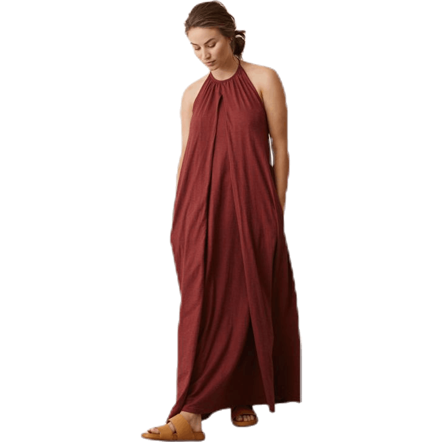 Air Šaty s výstřihem do půl pasu Červená