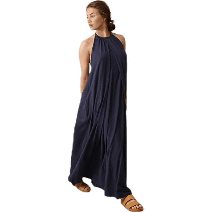Air Halterneck Dress Blue