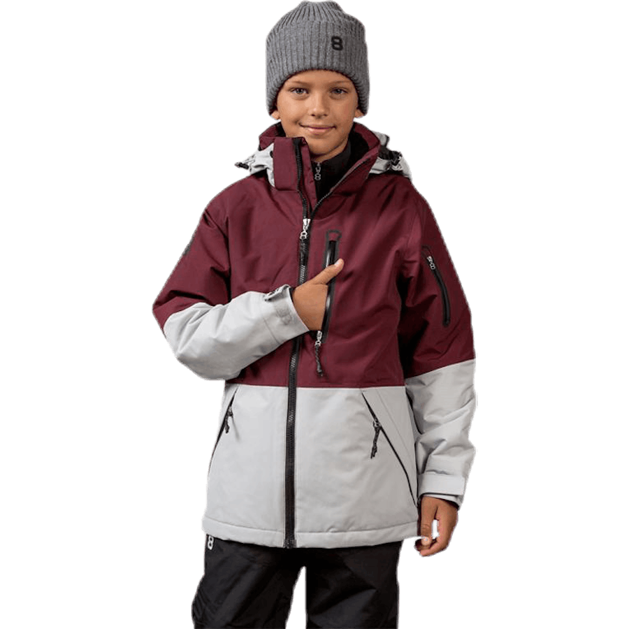 Kaman Junior Jacket Grey/Red