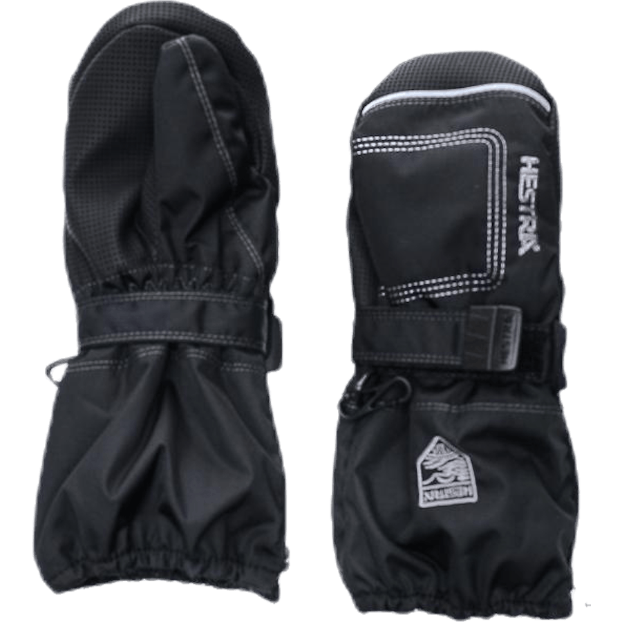 Baby Zip Long - Mitten 0-5 Years Black