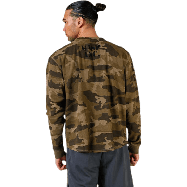 Thermal gym sweater Patterned/Green