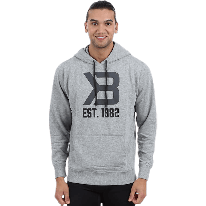 Sweat à capuche de sport gris