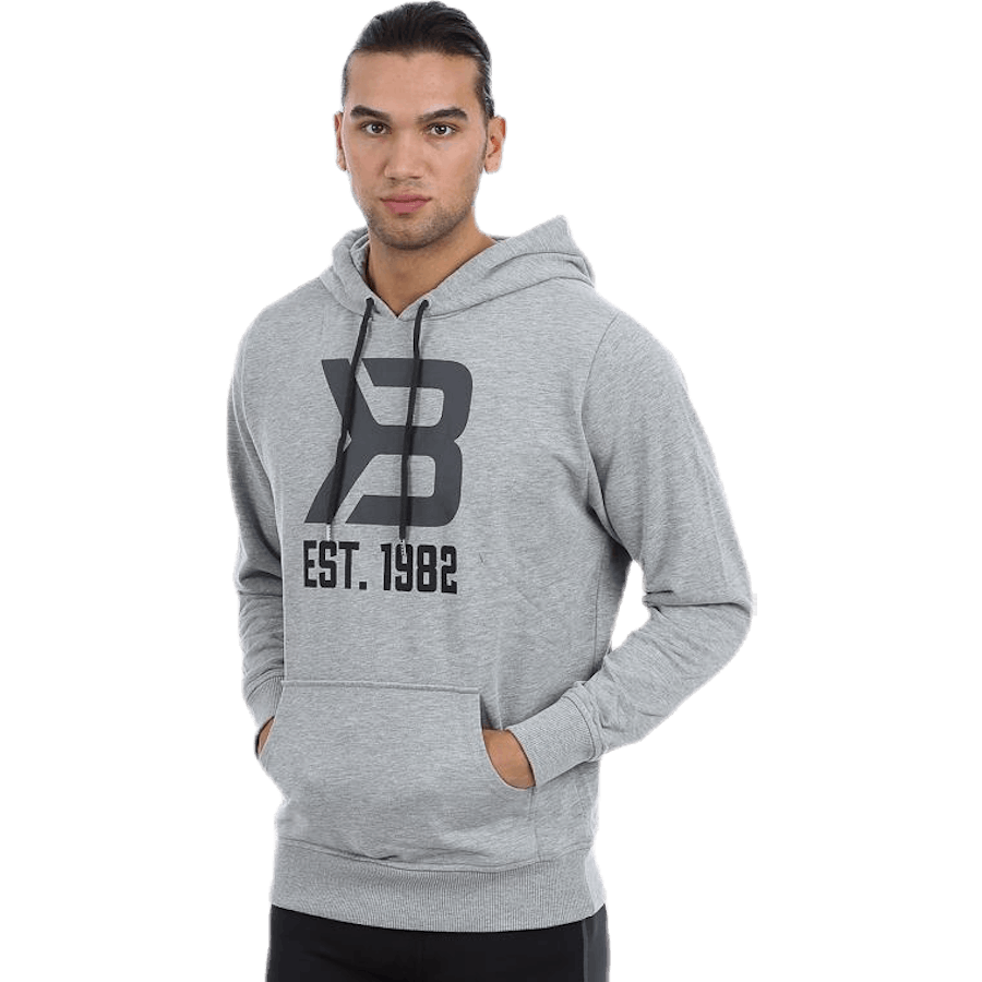 Sweat à capuche de sport gris
