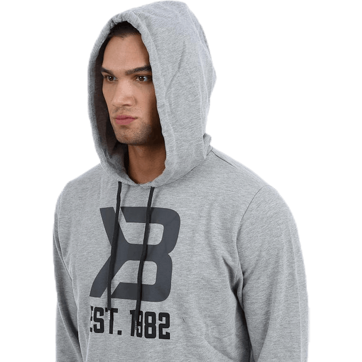 Sweat à capuche de sport gris
