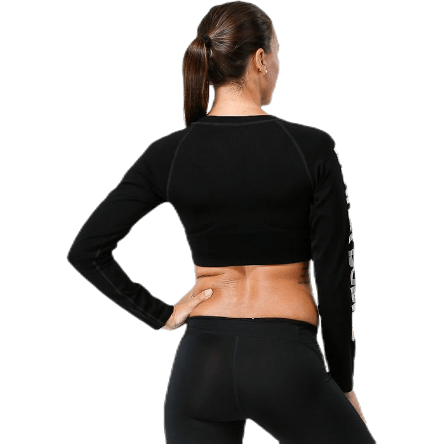 Bowery cropped LS Svart