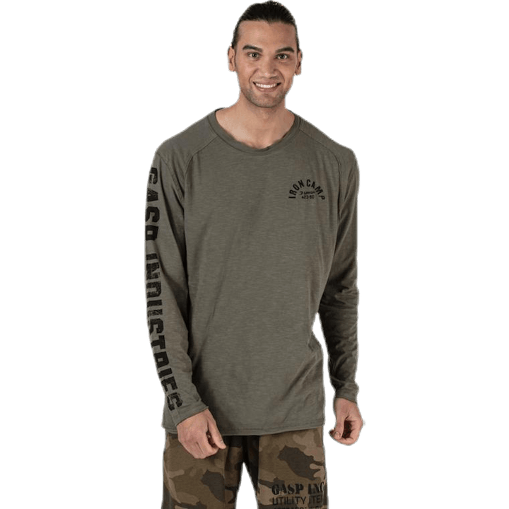 Tee verde Throwback LS