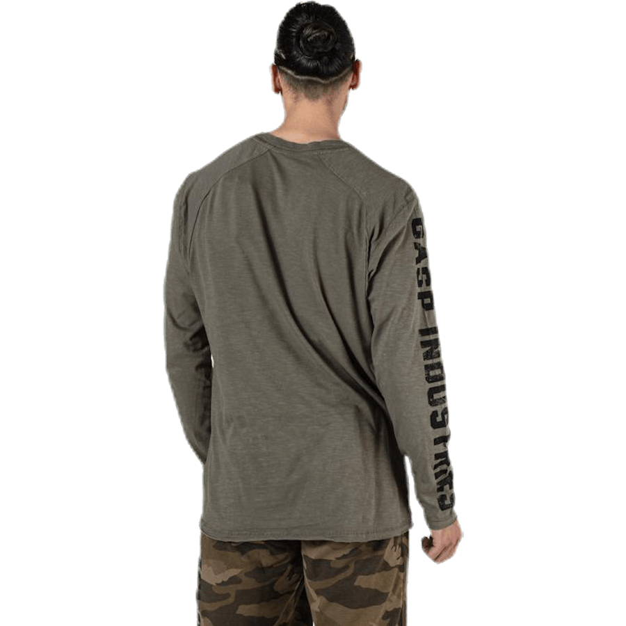 Tee verde Throwback LS