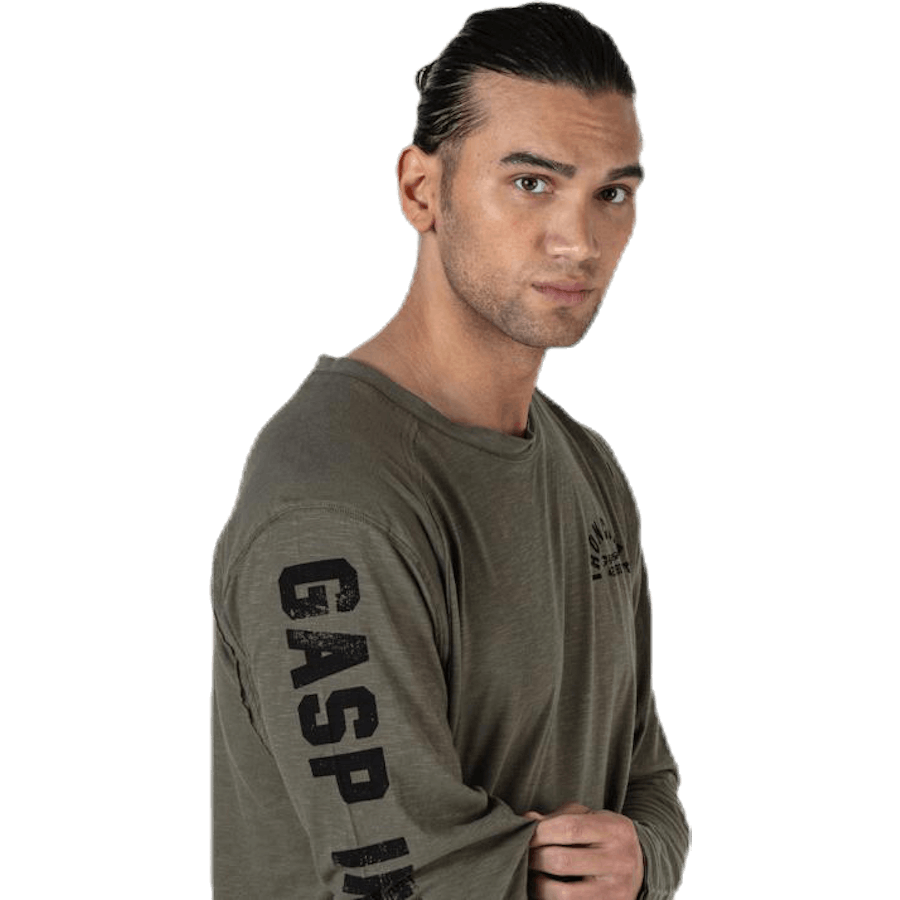 Tee verde Throwback LS