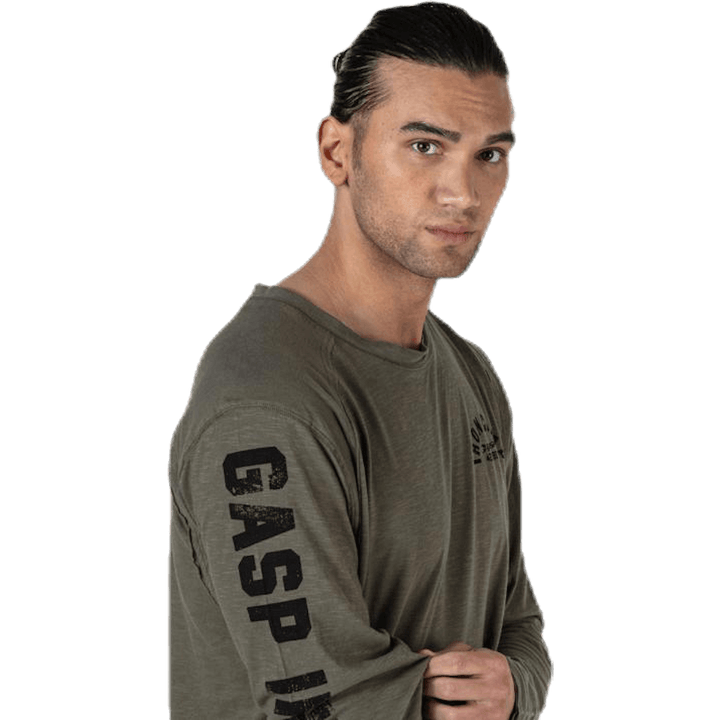 Tee verde Throwback LS