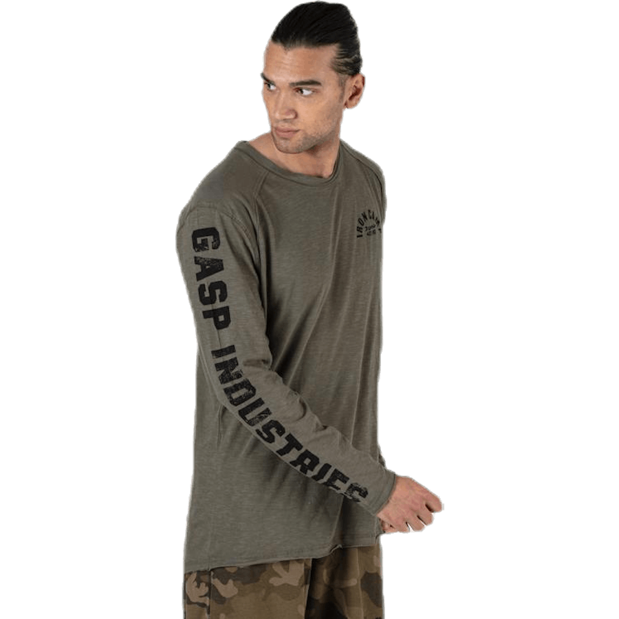 Tee verde Throwback LS